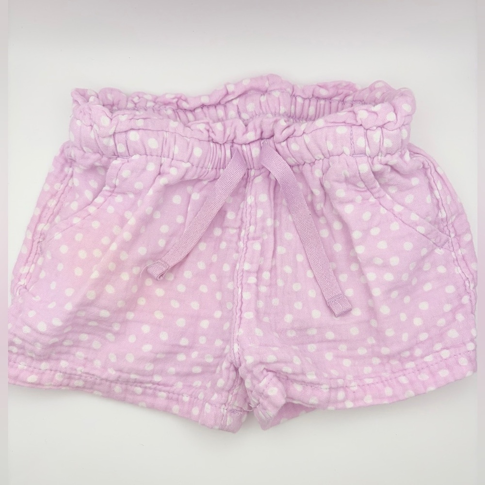 Cat & Jack Periwinkle Polka Dot Shorts --18m